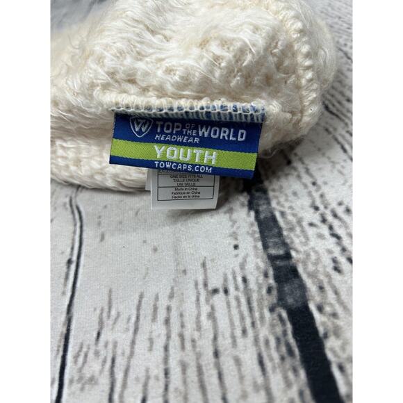 Top of the World TEXAS A&M AGGIES Beanie Fuzzy Cap Hat Winter Youth Beige - Picture 4 of 6